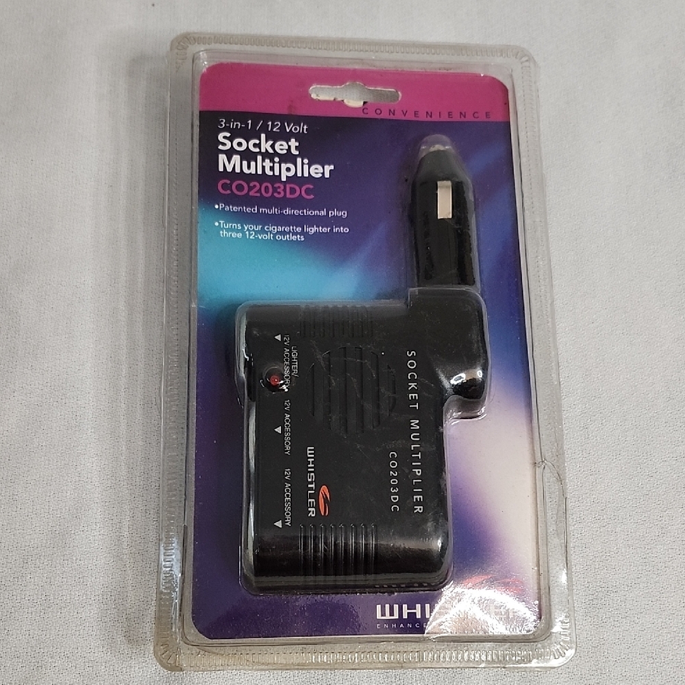 Vintage Whistler Socket Multiplier Black